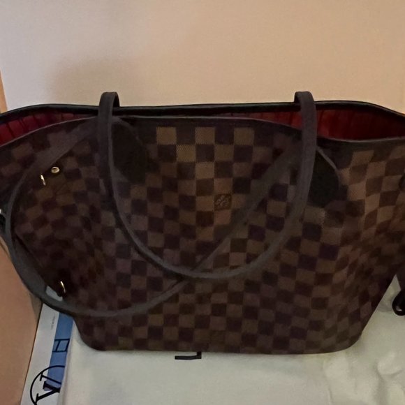 Louis Vuitton Neverful MM Damier Ebene Cherry - Picture 3 of 7